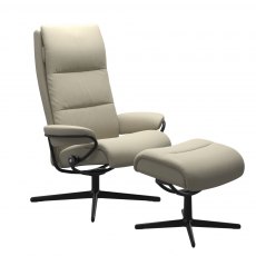 Stressless Tokyo Recliner High Back Chair & Footrest (Urban Cross Base)