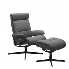 Stressless Tokyo Recliner Chair & Footrest With Headrest (Urban Cross Base)