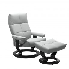 Stressless David Recliner Chair & Footstool (Classic Base)