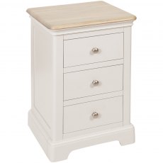 Devonshire Lydford Painted 3 Drawer Bedside Chest