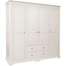 Devonshire Lydford Painted Quad Wardrobe