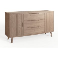 Carlton Furniture Tambour Grey Sideboard