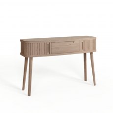 Carlton Furniture Tambour Grey Console Table