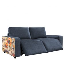 Jay Blades X - G Plan Morley Double Power Footrest Split Sofa In Fabric B With Accent Fabric C