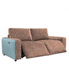 Jay Blades X - G Plan Morley Double Power Footrest Split Sofa In Fabric C With Accent Fabric B
