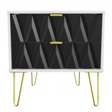Welcome Furniture Diamond 2 Drawer Midi Chest