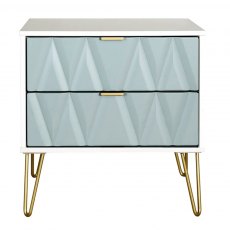 Welcome Furniture Diamond 2 Drawer Midi Chest