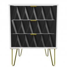 Welcome Furniture Diamond 3 Drawer Midi Chest