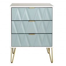 Welcome Furniture Diamond 3 Drawer Midi Chest