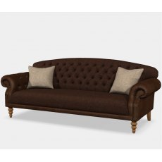 Tetrad Arbroath Grand Sofa In Harris Tweed & Leather