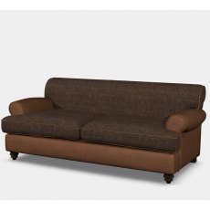 Tetrad Nevis Petit Sofa In Harris Tweed & Leather