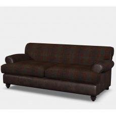 Tetrad Nevis Midi Sofa In Harris Tweed & Leather
