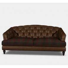 Tetrad Dalmore Midi Sofa In Harris Tweed & Leather