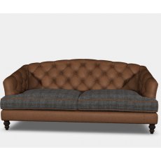 Tetrad Dalmore Midi Sofa In Harris Tweed & Leather