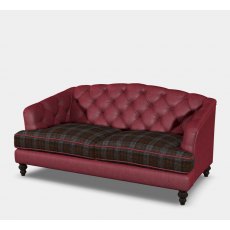 Tetrad Dalmore Petit Sofa In Harris Tweed & Leather