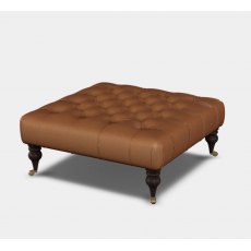 Tetrad Dalmore Buttoned Footstools In Leather