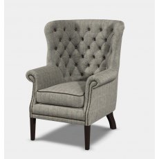 Tetrad Mackenzie Wing Chair In Harris Tweed