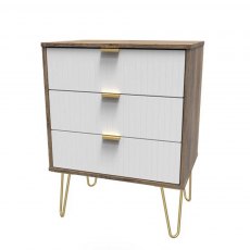 Welcome Furniture Linear 3 Drawer Midi Chest