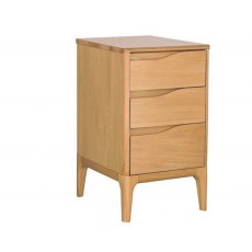 Ercol Rimini Bedroom Compact 3 Drawer Bedside Cabinet