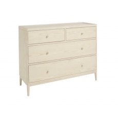 Ercol Salina Bedroom 4 Drawer Wide Chest