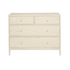 Ercol Salina Bedroom 4 Drawer Wide Chest