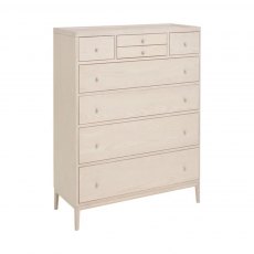 Ercol Salina Bedroom 8 Drawer Tall Chest