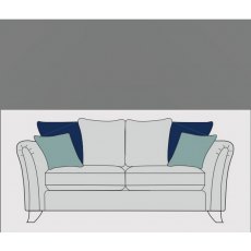Alstons Emelia 3 Seater Sofa (Pillow Back)