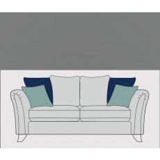 Alstons Emelia 3 Seater Pillow Back Sofa