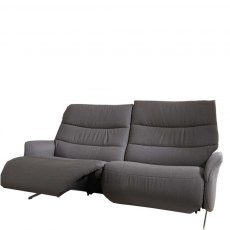 Himolla Chester Curved Manual Recline Sofa with Action