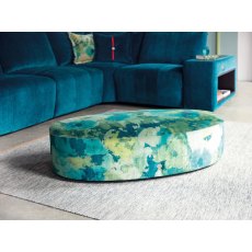 G Plan Vintage Allen Oval Full Cover Footstool