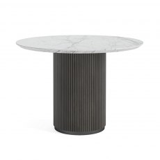 Corndell Lucas Round Dining Table With Marble Top