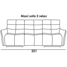 Italia Living Nuvola Maxi Double Recliner Sofa