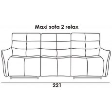 Italia Living Nuvola Maxi Double Recliner Sofa