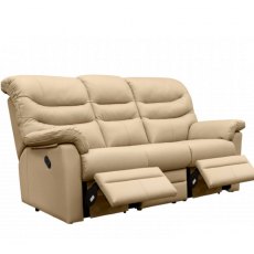 G Plan Ledbury 3 Seater Sofa Powered Double Recliner With Headrest & Lumbar