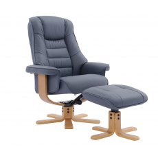 GFA Sardinia Swivel Recliner & Footstool