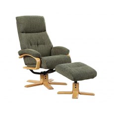 GFA Vienna Swivel Recliner & Footstool