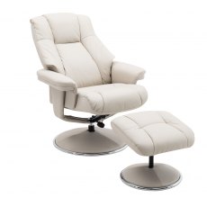 GFA Denver Swivel Recliner & Footstool