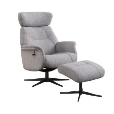 GFA Murcia Swivel Recliner & Footstool