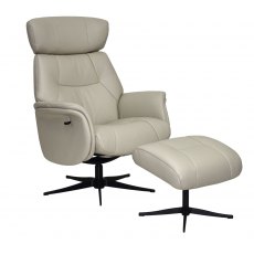 GFA Murcia Swivel Recliner & Footstool