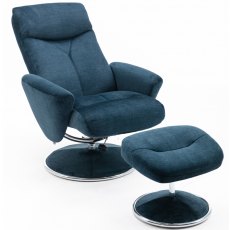 GFA Paddington Swivel Recliner & Footstool