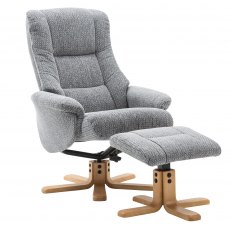 GFA Florida Swivel Recliner & Footstool