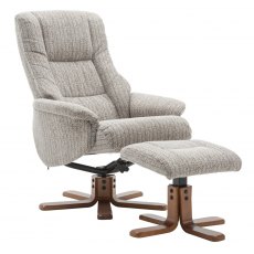 GFA Florida Swivel Recliner & Footstool