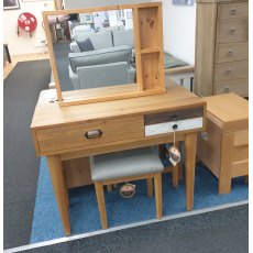 Classic Furniture Ltd Loft Dressing Table, Mirror & Stool