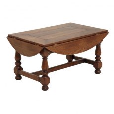 Tudor Oak Oval Coffee Table