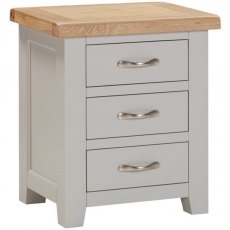 Devonshire Wiltshire Painted 3 Drawer Bedside Chest