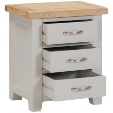 Devonshire Wiltshire Painted 3 Drawer Bedside Chest