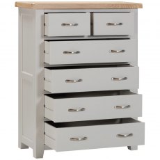 Devonshire Wiltshire Painted 2 Over 4 Drawer Chest