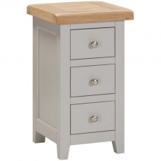 Devonshire Wiltshire Painted Compact 3 Drawer Bedside Chest