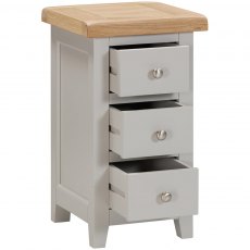 Devonshire Wiltshire Painted Compact 3 Drawer Bedside Chest