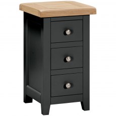 Devonshire Wiltshire Painted Compact 3 Drawer Bedside Chest